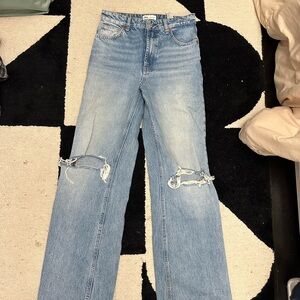 Classic Blue Distressed Women's Jeans
